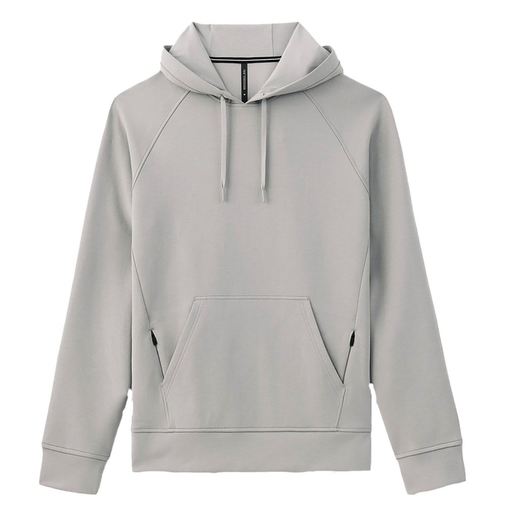 Ten Thousand Mens Midweight Tech Hoodie Sweatshirt Small Grey Zip Pocket workout